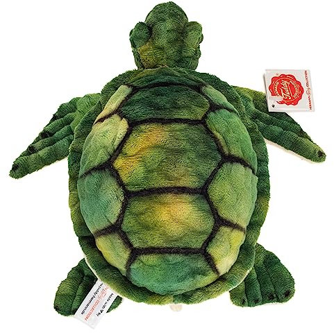 Teddy Hermann 90034 Wasserschildkröte 23 cm, Kuscheltier mit idealem Recyclinganteil (Füllmaterial)