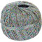 Stenli Häkelgarn Metallic Glitter fein in der Farbe Silber Regenbogen DIY glitzern Garn 350 m 50 gr