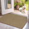 Mibao Schmutzfangmatte 90 x 150 cm, Sauberlaufmatte, Türmatte für Innen, rutschfeste Fussmatte, Super Saugfähige Willkommen Matte Teppich für Haustür, Hintertür, Schuhe und Pfoten, Braun