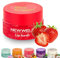 NEW WELL Gommage pour les lèvres - Hydratation intense, végétalien, 100 % naturel, sans cruauté envers les animaux (fraise)