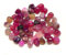 50 stück Achat Edelsteine Halbedelsteine Perlen 9mm ~ 15mm Trommelsteine Edelstein Halbedelstein für Edelsteinspiel zur Schatzsuche und Dekoration (Pink)