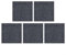 Getdoublerich Teppichfliesen 30 x 30 cm, selbstklebend, kommerziell, rutschfester und schmutzabweisender Teppich mit selbstklebender Rückseite, zur Befestigung auf jeder Bodenoberfläche (dunkelgrau),