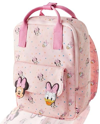 yumcute Minnie Kinderrucksack Mädchen Kindergartenrucksack Minnie Rucksack Kinder, Mädchen Schultasche Minnie, Minnie Square Backpack, Minnie Rucksack Mädchen 8 Jahre,28cm