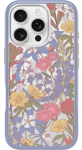 OtterBox iPhone 16 Pro Symmetry Series Clear Case - Floral Purple