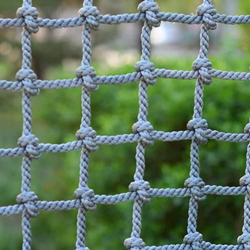 KjoiDWz Playground Rope Net Kids Climbing Frame Net Garden Safety Net Durable Rope Ladder Net For Backyard Playground Treehouse Net Yard Frame Climbing Net, Treehouse Rope Ladder(3*6m(9.9*18.18ft))