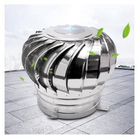 Stahl-Schornstein-Kugel mit drehbarem Turbinen-Ventilator, 110 mm