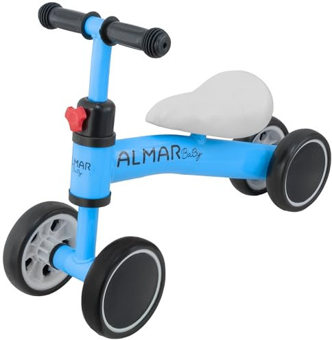 Almar Baby Blaues Fahrrad ohne Pedale für Babys von 12 bis 24 Monaten, Balance-Fahrrad für Kinder