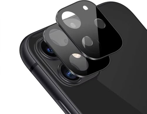 xinyunew Geeignet für iPhone 12 Kamera Panzerglasfolie Schutzfolie 2 Objektiv Folie Len Protector Kamera Schutzglas Rückseite Camera Glasfolie 9H Härte Zubehör Wasserdicht - Schwarz