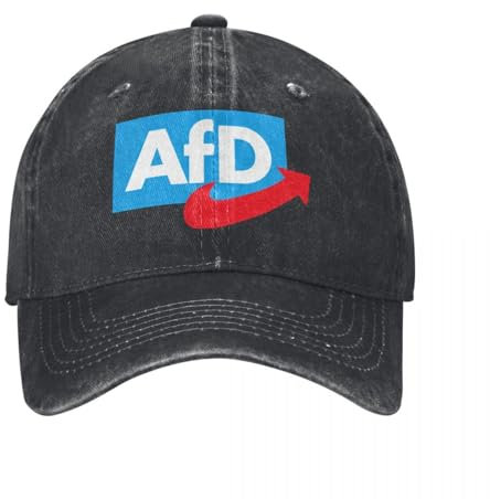 ORURYRTW Hüte sind warm und stilvoll AFD-Unisex Deutscher Stil Baseballmützen getragene Baumwollmützen Vintage Hut Outdoor-Aktivität Geschenk Snapback Kappe Geschenk