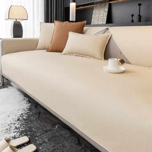Wasserdichter rutschfester Sofabezug in L/U-Form, kratzfester Couchschutz für Leder/Holz/Stoffsofas, 1-, 2-, 3-, 4-Sitzer-Sofa-Überwurfdecke, Katzensichere Decke für Balkon, Kunstleder-Sofa