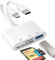 [Apple MFi Certified] SD Card Reader for iPhone iPad, Lightning and USB C Dual Port SD Card Adapter, FUHAYA Memory Card Reader for Camera Adapter, Support SD, Micro SD, USB 3.0, No App Driver Required