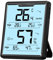 DOQAUS Termómetro digital para interiores, higrómetro de humedad, medidor de humedad con gran pantalla LCD y luz de fondo para invernadero, habitación de bebé, salón, oficina