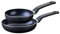 Fackelmann 9429150 Set de 2 poêles antiadhésives revêtement céramique 16 et 20 cm sans PFAS, poêle sans PFAS, poêle aluminium, poêle tous feux, poêle induction, Aluminium, Noir, Vert, 16 et 20 cm