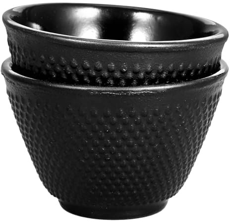 Alipis 2pezzi Tazze Da Tè in Ghisa Retrò Tazze Per Tè Kung Fu Capacità Per Uso e Professionale