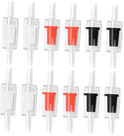 DIYEAH 18 Stück Teiliges Rückschlagventile Kunststoff für Aquarien Einwegventile zur Verhinderung von Rückfluss Fischbehältern und Luftpumpen