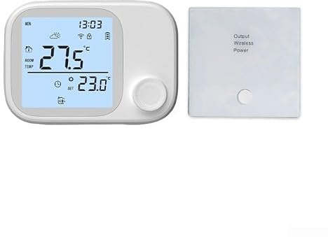 Smart Thermostat WiFi for tuya Enabled Digital Programmable Heating Controller Voice Control via for alexa Google Hubless White 118x24x86mm(WIFI)