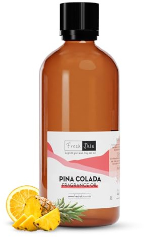 Freshskin Beauty LTD | 100ml Pina Colada Fragrance Oil - Candles, Bath Bombs, Soap Making, Reed Diffusers & Wax Melts - Cosmetic Grade - Vegan Friendly - A Rich, Complex, & Long Lasting Scent!