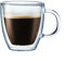 Bodum Bistro Coffee Mugs, Double-Wall Insulated Glass, Clear, 10 Ounces Each (Set of 2)