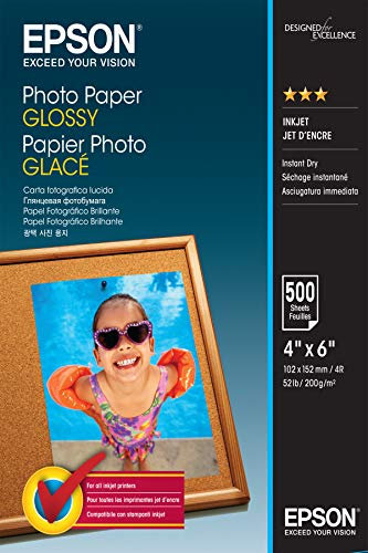 Epson Glossy Photo Paper (100 x 150 mm), 200 g/m2, 500 Blatt