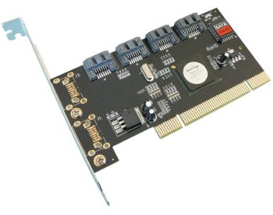 KALEA-INFORMATIQUE Scheda controller PCI SATA a 4 porte. PCI 32 bit con chipset Silicon Image SIL 3124, Raid 0 1 5