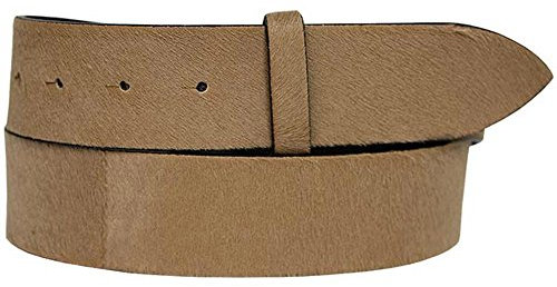 Post & Co Gürtelband Fell (Leder) Camel, Breite 4 cm, 85 cm
