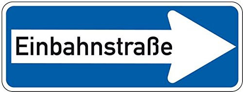 LEMAX® Verkehrszeichen Einbahnstraße,rechts,Nr.220-20,Aluminium RA1,reflekt.,800x300mm