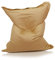 Kinzler S-10137/35 XXL Riesensitzsack, 140x180 cm, neue Styroporkügelchen, Sitzsack Outdoor Indoor, in vielen verschiedenen Farben, mit Innensack, hellbraun