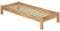 Erst-Holz Einzelbett Buche Natur Massivholz 120x200 Futonbett Bettrahmen Federholzrahmen 60.84-12 FV