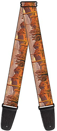 Buckle-Down Guitar Strap Landscape Desert Cacti 2 Inches Wide (GS-W31281)