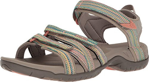 Teva Tira, Sandali a Punta Aperta Donna, Multicolore (Taupe Multi Tpm), 42 EU