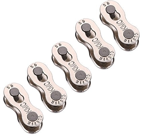 fahrradkettenschloß,Fahrradkettenglied, 5 Paare Hochleistungsfahrrad-Schnellverschlussketten-Mater-Verbindungs-Magie-Gelenk-Verbindungsstück für 8/9/10 Geschwindigkeit(8/7/6 speed)