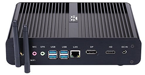 Partaker Fanless Mini PC, Desktop Computer, Intel Core i7 10510U 10th Gen Quad Cores CPU, No Ram No Storage, 4K Display, HDMI, DP, Aluminum Alloy Case