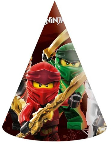 Folat - Paper Hats Compostable Lego Ninjago - 6 pieces