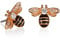 Namana Rosegold Hummel Ohrstecker für Frauen - Auffällige Bienen Ohrringe für Damen, Teenager und Mädchen - Bienen Geschenke und Schmuck