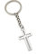 Onwomania - Kreuz Jesus Glaube - Schlüsselanhänger Metall Glücksbringer ideal als Geschenk z.B. für den besten Freund, die beste Freundin, Mama - Für Männer, Frauen & Kinder