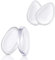 4 Pieces Silicone Makeup Sponges Washable Gel Transparent Makeup Applicators for Liquid Foundation Concealer