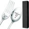 2-teiliges Set mit Gravur I Love You, Löffel und Gabel, Valentinstag, Geschenke für Freund, Freundin, Paare, I Forking Love You, lustige Gabel, I Cerealsly Love You, Müsli-Löffel in Geschenkbox