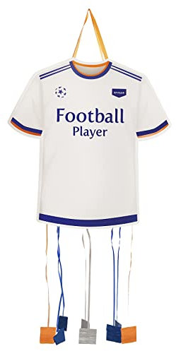 OH YEAH - Piñata Camiseta de Fútbol Cumpleaños Grande 48 x 50 cm - Decoración Fiestas Infantiles - Piñatas Grandes para Rellenar - Juguetes y Chuches - FÁCIL DE RELLENAR