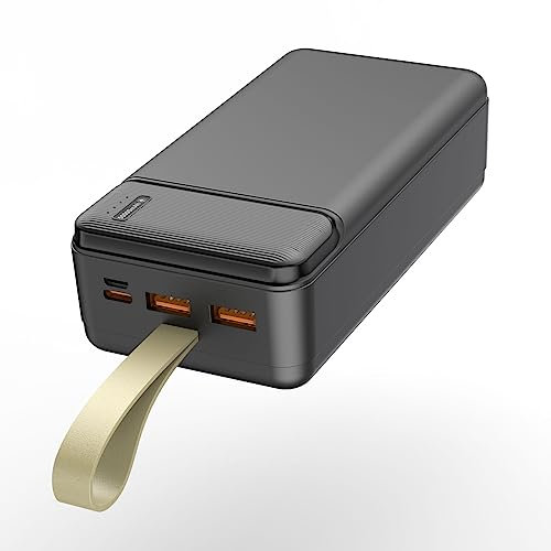 Power bank 50,000 mAh + QC 3.0 22.5 W PD20W 3 Output & 2 Input USB C Power Banks Fast Charging Compatible for Smartphone, Smartwatch,Tablet, Camera
