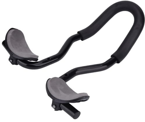 CHICIRIS Aero Bars for Road Bike, Stable Aluminum Alloy Bicycle Rest Handlebar with Sponge Cushion for Road Bike