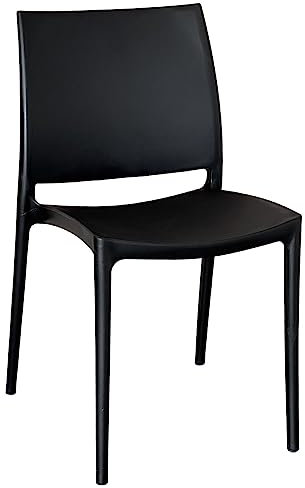 okAffareFatto di Zimbardi Costanza Stuhl altea aus Kunststoff, Farbe schwarz Modell Komfort