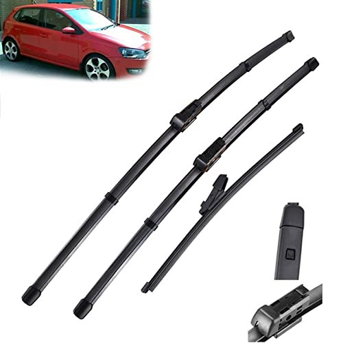 Scheibenwischerteile Scheibenwischer LHD Vorne Und Hinten Wischerblätter Set Für VW Für Polo 6R Schrägheck 2009–2017 Windschutzscheibe Windschutzscheibe Fenster 24 + 16 + 11