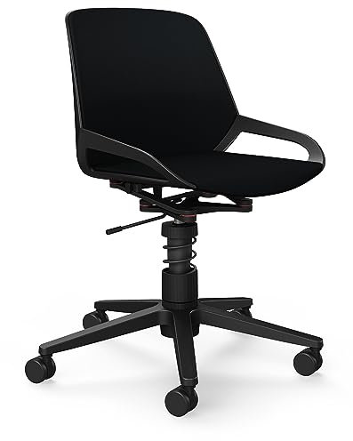 aeris Numo Task – Ergonomischer Bürostuhl mit Federbein und Rollen, Rückenschonender Stuhl ohne Armlehne, Moderner Schreibtischstuhl mit Patentierter Technik, Design Drehstuhl, Sitzhöhe 45–56 cm