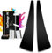 Paint Protection Film for Door Trims suitable for Mercedes SL R230 2001-2008: Wrapping-Kit Window B- C-Pillar Moulding left/right front/rear (Black high gloss)