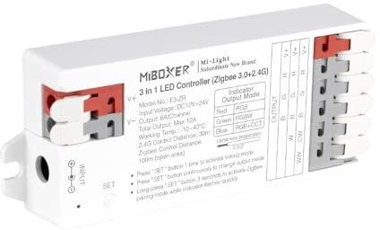 MiBoxer 3 in 1 LED Controller | Zigbee 3.0 +2.4G RGB/RGBW/RGB+CCT | E3-ZR