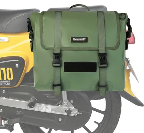 Rhinowalk Motorrad Gepäckträgertasche Satteltasche 15L Motorradtasche Wasserdicht Motor Seitentasche Gepäcktasche Hecktasche Hinterradtasche