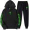 Generisch Trapstar Jogginganzug Herren Nofs Tracksuit Cortez Hose Tn Trapstar Trikot Blau Anzug Herren Elevate Pullover Tlow Corteiz Windbreaker Tracksuit Jacken Männer Modern Mit Schrift (C001,M)