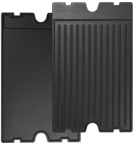 2-in-1 Reversible 19.25” x 11.75” Pre-Seasoned Cast Iron Cooking Griddle for Regal/Imperial Models Grill 11239, Flat Griddle Top Plate for Gas Stove/Charcoal/Electric/Propane/Gas Grill