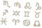 Healeved 36pcs Zodiac Sign Rhinestone Nail Art Decor Manicure Ornament for Stylish Fingernail Design Easy to Use Decorative Nail Gems for Creative Art