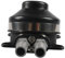 Okiyakusama Bomba de agua de pie portátil, 1,27 cm, para caravana, barco marino, fregadero, negro, compatible con vehículo recreativo